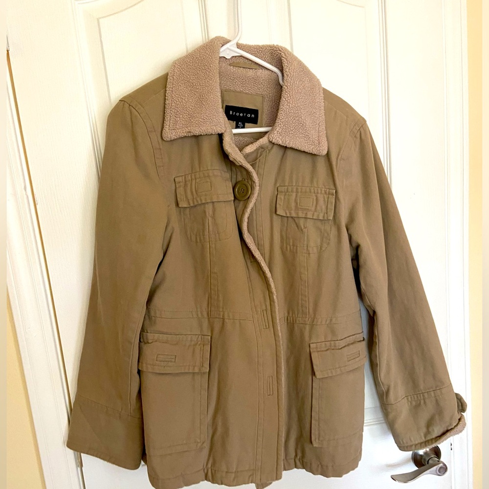 beige coat